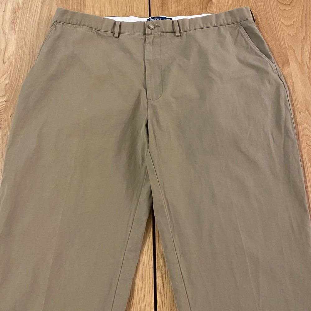 VTG Polo Ralph Lauren Men Classic Fit Chino Pants Khaki Size 40x29